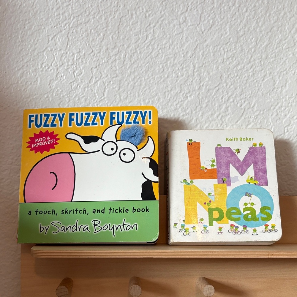 Fuzzy Fuzzy Fuzzy! Kids + LMNO PEAS Children’s Board Book